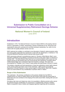 Submission to Public Consultation on a Universal Supplementary