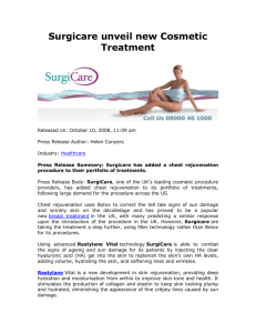 Surgicare unveil new Cosmetic Treatment