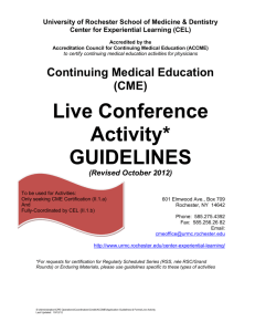 Live Conference Activity Guidelines