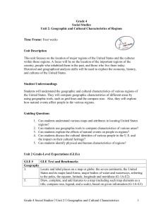 Unit 2 Cultural Characteristics of Regions