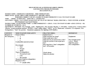 07 INSTRUCTORS: EMERGENCY RESPONSE: RADIO & FIRE