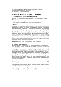 Enhanced Algebraic Property Clustering Techniques for Molecular