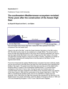 The Southeastern Mediterranean Ecosystem Revisited