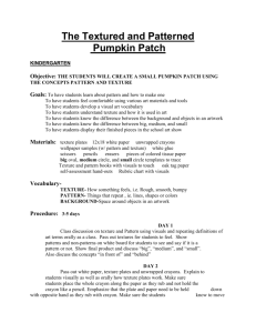 Texture and Pattern Pumpkin Patch