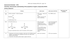 NCEA Level 3 Chemistry (91391) 2013 Assessment Schedule