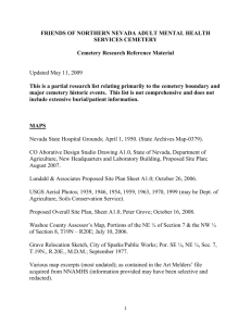 Cemetery Reference Material - Friends of Northern Nevada Adult