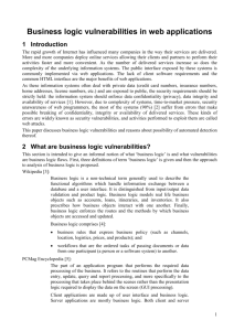 Business Logic Vulnerabilities
