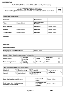Adult Protection Referral Form
