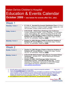 Education & Events Calendar - Helen DeVos Children`s Hospital