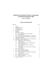 Subdivision (Procedures) (Owners Corporations Amendment