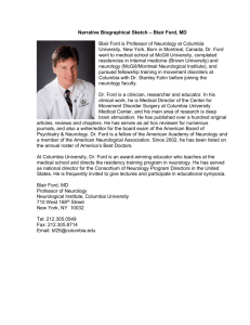 Blair Ford, MD, FRCPC, is Associate Professor of Clinical Neurology