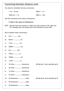 Converting between distance units