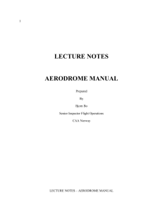 lecture notes aerodrome manual