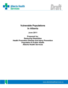 Vulnerable Populations in Alberta