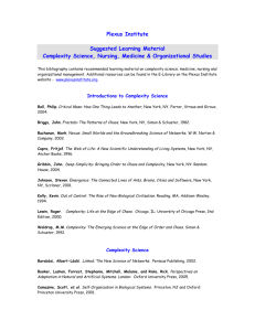Bibliography-Complexity,Medicine, Nursing and