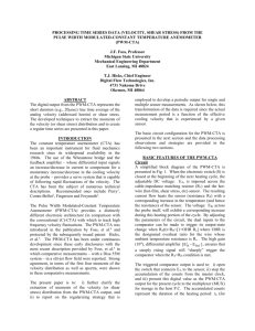 from the Pulse Width Modulated-Constant Temperature Anemometer