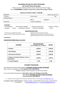 Registration Form - Philippine College of Chest Physicians