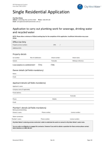 Single Residential Application