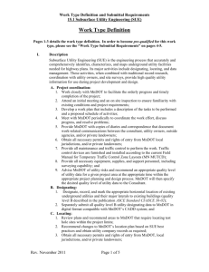 Subsurface Utility Engineering