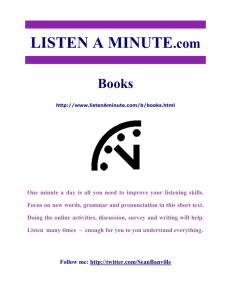 Listen A Minute.com - ESL Listening