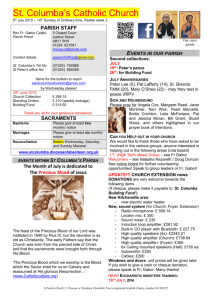 Bulletin 05.07.2015 - St Columba`s Catholic Church