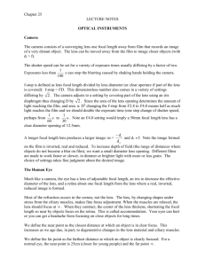 Chapter 25: Optical Instruments