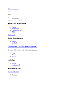 Additional file 1: Table S1. - Journal of Translational Medicine