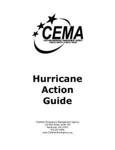 Before Hurricane Season - Chatham Emergency Management Agency