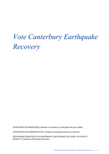 Vote Canterbury Earthquake Recovery