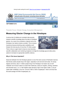 Measuring Glacier Change in the Himalayas