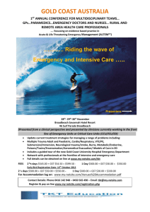 1ST ANNUAL CONFERENCE FOR MULTIDISCIPLINARY TEAMS… GPs
