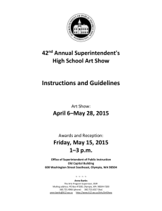 State Superintendent`s 31st Annual High School Art Show