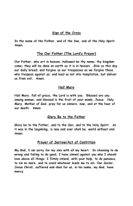 Prayer Book - St. Paul Roman Catholic Church