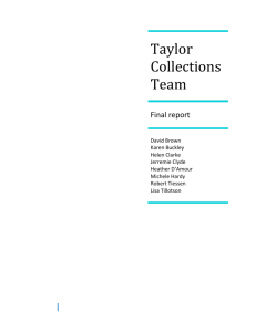 Collections And the Taylor