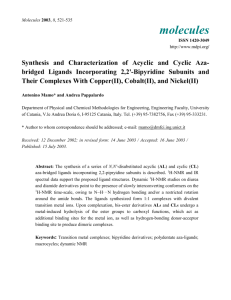 Synthesis and Structural Aspects of Copper (II), Cobalt (II