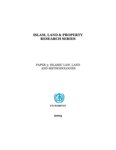 ISLAM, LAND & PROPERTY - UN