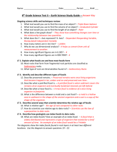 8th Grade Science Test 3 – Earth Science Study Guide