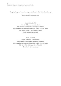 Designing Response Categories of Agreement Scales for East Asia