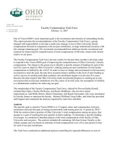 Faculty Compensation Task Force 02/23/07