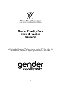 Gender equality duty Code of Practice