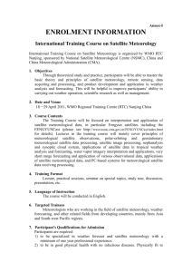 International Training Course on Satellite Meteorology