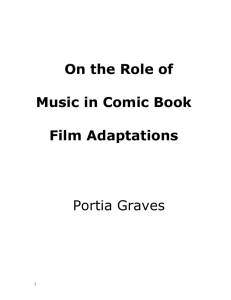 On the role of music in comic book film adaptations