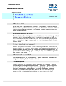 Parkinson`s Disease – Treatment Options