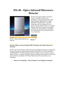 DX-40 - Optex Infrared/Microwave Detector