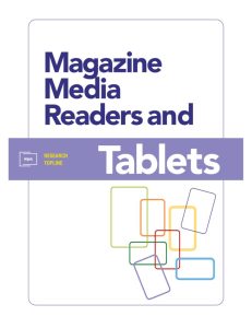 Magazine Media Readers and Tablets