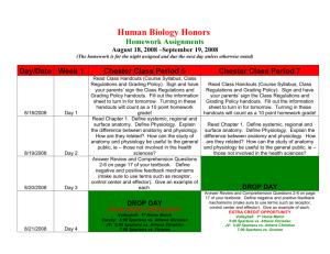 Human Biology Honors
