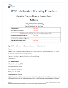 Sulfotep CAS No.3689-24-5 - UCSF Environment Health & Safety