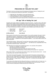Adult Sermon Notes on Healing the Land - egliseverte