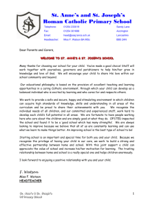 school details - St Anne and St Joseph`s RC Primary School