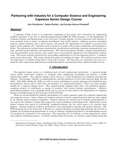 Partnering with Industry for a Computer Science and Engineering